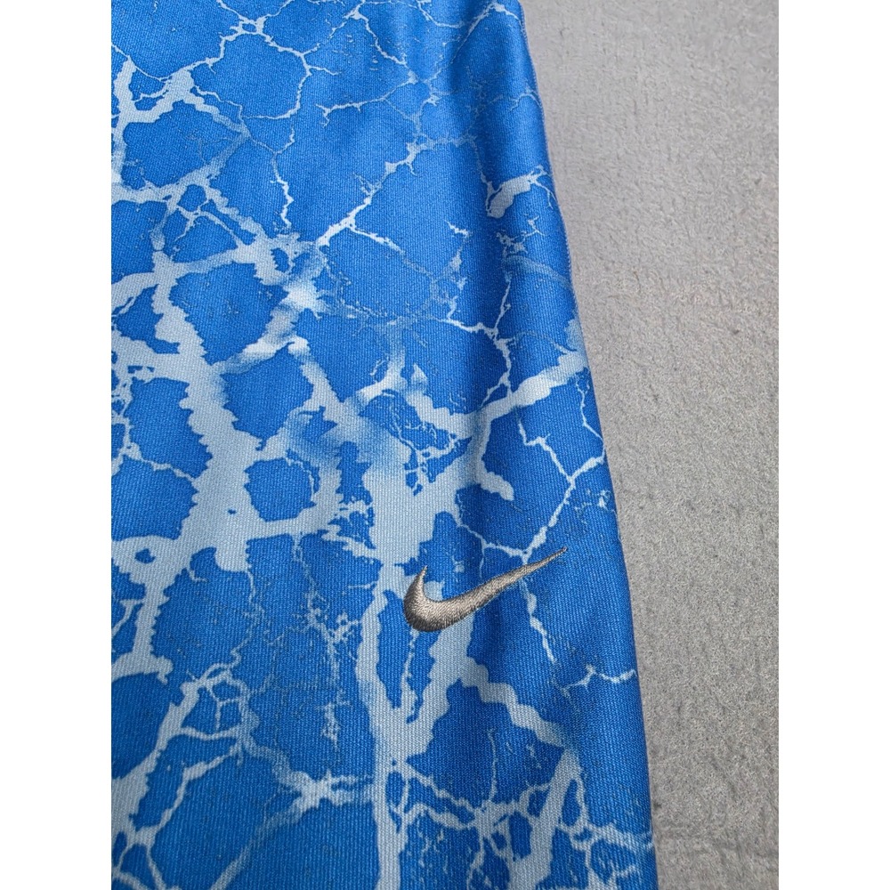 Nike Dri-Fit Just Do It Leggings Women's Small Blue Marble Print Yoga Workout - Picture 3 of 7